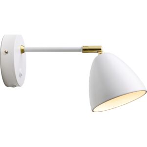 Halo Design Room Væglampe, Hvid/messing 233 x 140 x 135 mm white/gold metal Halo Design Room Væglampe, Hvid/messing 233 x 140 x 135 mm white/gold metal