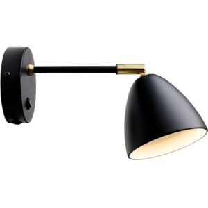 Halo Design Room Væglampe, Sort/messing 23 cm x 13.5 cm x 13.5 cm black/brass metal Halo Design Room Væglampe, Sort/messing 23 cm x 13.5 cm x 13.5 cm black/brass metal