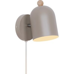 Nordlux Gaston Væglampe, Lysebrun height: 19.5 cm; width: 19.5 cm; shade_diameter: 11.5 cm; cable_length: 150 cm light brown metal, wood Nordlux Gaston Væglampe, Lysebrun height: 19.5 cm; width: 19.5 cm; shade_diameter: 11.5 cm; cable_length: 150 cm light brown metal, wood