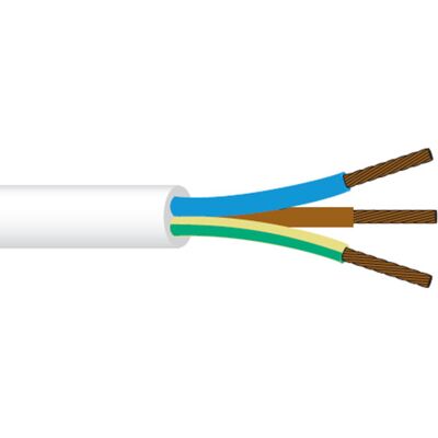 NKT 5G1,5 Hvid PVC Ring Kabel - Elektrisk Kabel NKT 5G1,5 Hvid PVC Ring Kabel - Elektrisk Kabel