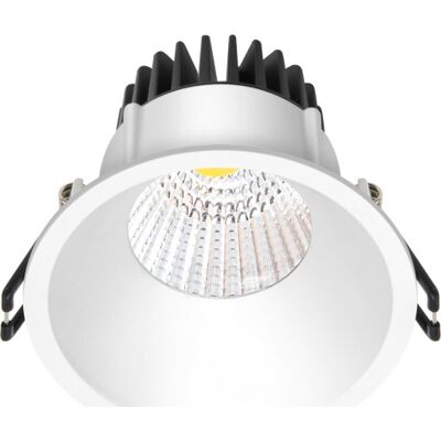 Nordtronic Velia Indbygningsspot, Mat Hvid, 3000k diameter 82 mm / height 68 mm / cut-out 75 mm white plastic, aluminium, glass Nordtronic Velia Indbygningsspot, Mat Hvid, 3000k diameter 82 mm / height 68 mm / cut-out 75 mm white plastic, aluminium, glass