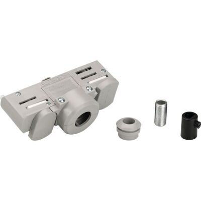 SLV Eutrac 3-Faset Strømskinne-Adapter Grå Inkl. Montagetilbehør Grå Plast SLV Eutrac 3-Faset Strømskinne-Adapter Grå Inkl. Montagetilbehør Grå Plast