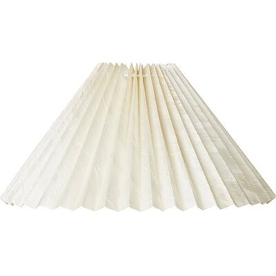 Nielsen Light Mary Hacienda Plisse Lampeskærm, H20 Cm height: 20 cm; bottom diameter: 38 cm; top diameter: 12 cm; side: 23 cm white fabric Nielsen Light Mary Hacienda Plisse Lampeskærm, H20 Cm height: 20 cm; bottom diameter: 38 cm; top diameter: 12 cm; side: 23 cm white fabric