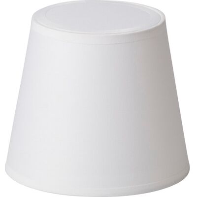 Nielsen Light Emma Domus Lampeskærm, Hvid, H14,5 Cm Height: 14.5 cm; Top diameter: 12 cm; Bottom diameter: 17 cm white cotton Nielsen Light Emma Domus Lampeskærm, Hvid, H14,5 Cm Height: 14.5 cm; Top diameter: 12 cm; Bottom diameter: 17 cm white cotton