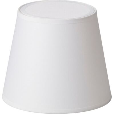 Nielsen Light Emma Domus Lampeskærm, Hvid, H16,5 Cm H16.5 x Ø20 cm (top Ø14 cm) white fabric Nielsen Light Emma Domus Lampeskærm, Hvid, H16,5 Cm H16.5 x Ø20 cm (top Ø14 cm) white fabric