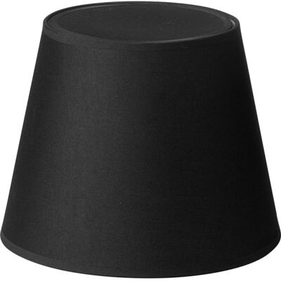 Nielsen Light Emma Domus Lampeskærm, Sort, H20 Cm Height 20 cm; Top diameter 17 cm; Bottom diameter 25 cm; Side length 20 cm Black Cotton Nielsen Light Emma Domus Lampeskærm, Sort, H20 Cm Height 20 cm; Top diameter 17 cm; Bottom diameter 25 cm; Side length 20 cm Black Cotton