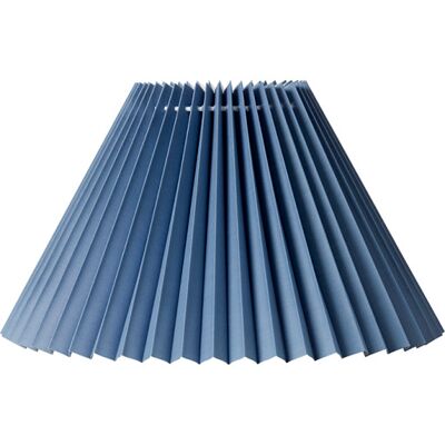 Nielsen Light Emma Hacienda Plisse Lampeskærm, Blå, H19 Cm height: 19 cm; top diameter: 13 cm; bottom diameter: 33 cm; side length: 21 cm blue cotton Nielsen Light Emma Hacienda Plisse Lampeskærm, Blå, H19 Cm height: 19 cm; top diameter: 13 cm; bottom diameter: 33 cm; side length: 21 cm blue cotton
