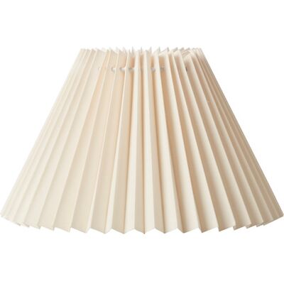 Nielsen Light Emma Hacienda Plisse Lampeskærm, Beige, H16 Cm height: 16 cm; top diameter: 11 cm; bottom diameter: 26 cm; side length: 17 cm cream cotton Nielsen Light Emma Hacienda Plisse Lampeskærm, Beige, H16 Cm height: 16 cm; top diameter: 11 cm; bottom diameter: 26 cm; side length: 17 cm cream cotton