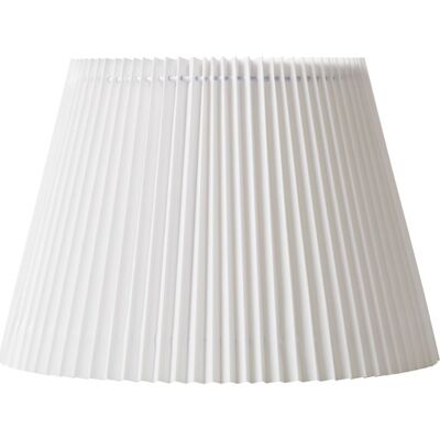 Nielsen Light Emma Villa Plisse Lampeskærm, Hvid, H22,5 Cm H22.5 cm, Ø33 cm (bottom) / Ø22 cm (top), depth 23 cm white fabric Nielsen Light Emma Villa Plisse Lampeskærm, Hvid, H22,5 Cm H22.5 cm, Ø33 cm (bottom) / Ø22 cm (top), depth 23 cm white fabric