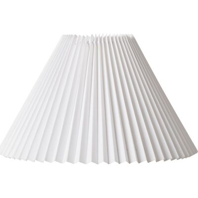 Nielsen Light Emma Hacienda Plisse Lampeskærm, Hvid, H24,5 Cm 24.5 cm white cotton Nielsen Light Emma Hacienda Plisse Lampeskærm, Hvid, H24,5 Cm 24.5 cm white cotton