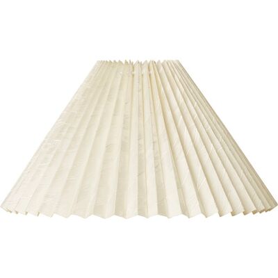 Nielsen Light Mary Hacienda Plisse Lampeskærm, H22 Cm height: 22 cm; bottom diameter: 40 cm; top diameter: 13 cm white fabric Nielsen Light Mary Hacienda Plisse Lampeskærm, H22 Cm height: 22 cm; bottom diameter: 40 cm; top diameter: 13 cm white fabric