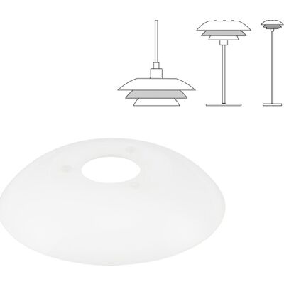 Dyberg Larsen Reserveglas Til Dl20 Lamper, Midterste Skærm (Universal) 200 mm Dyberg Larsen Reserveglas Til Dl20 Lamper, Midterste Skærm (Universal) 200 mm