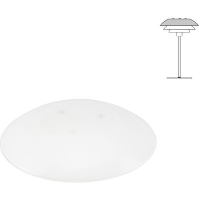 Dyberg Larsen Reserveglas Til Dl20 Bordlampe, Øverste Skærm 200 mm opal Dyberg Larsen Reserveglas Til Dl20 Bordlampe, Øverste Skærm 200 mm opal