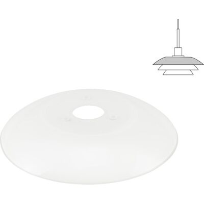 Dyberg Larsen Reserveglas Til Dl20 Pendel, Øverste Skærm (Styreøre På Ledning) 200 mm opal glass Dyberg Larsen Reserveglas Til Dl20 Pendel, Øverste Skærm (Styreøre På Ledning) 200 mm opal glass