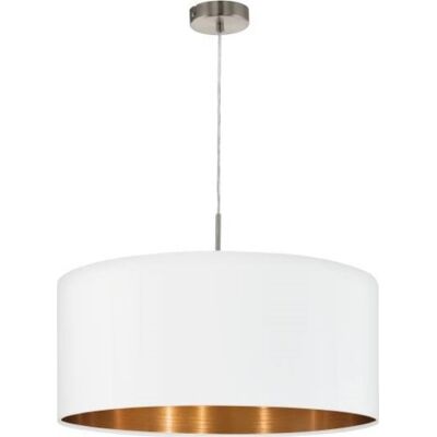 Eglo Pasteri Pendel Ø530 Hvid/kobber, E27, 60w Hvid/Kobber Stål Eglo Pasteri Pendel Ø530 Hvid/kobber, E27, 60w Hvid/Kobber Stål