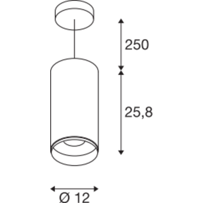 SLV Numinos Xl, Pendel 36w 2700k 24°, Dali, Sort Sort Aluminium SLV Numinos Xl, Pendel 36w 2700k 24°, Dali, Sort Sort Aluminium
