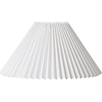 Nielsen Light Emma Hacienda Plisse Lampeskærm, Hvid, H20 Cm height: 20 cm; side length: 23 cm; bottom diameter: 38 cm; top diameter: 12 cm white cotton Nielsen Light Emma Hacienda Plisse Lampeskærm, Hvid, H20 Cm height: 20 cm; side length: 23 cm; bottom diameter: 38 cm; top diameter: 12 cm white cotton