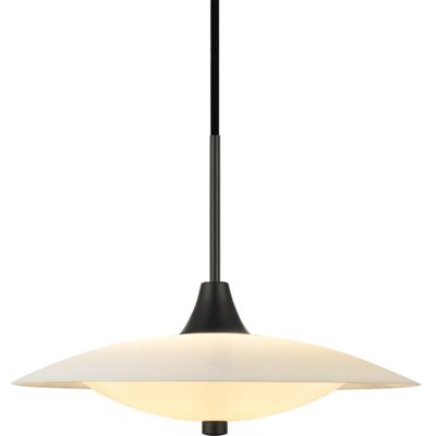 Halo Design - Baroni Pendellampe - 35cm Sort/Opal Halo Design - Baroni Pendellampe - 35cm Sort/Opal