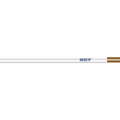 NKT Hvid PVC Lavspændingskabel - 2x0,38mm², 100m NKT Hvid PVC Lavspændingskabel - 2x0,38mm², 100m