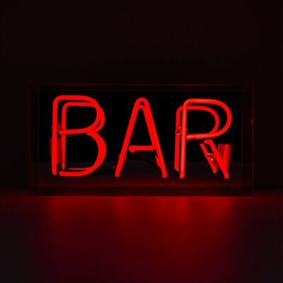 Locomocean Bar Neonskilt 380x105x190 mm red glass Locomocean Bar Neonskilt 380x105x190 mm red glass
