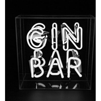 Locomocean Gin Bar Neonskilt 250 x 250 x 105 mm white glass Locomocean Gin Bar Neonskilt 250 x 250 x 105 mm white glass
