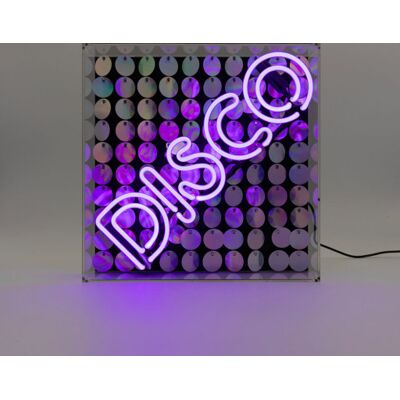 Locomocean Disco Neonskilt 300x300x105 mm blue glass Locomocean Disco Neonskilt 300x300x105 mm blue glass