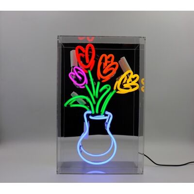 Locomocean Tulipaner Neonskilt 380 x 240 x 105 mm multicolor glass Locomocean Tulipaner Neonskilt 380 x 240 x 105 mm multicolor glass