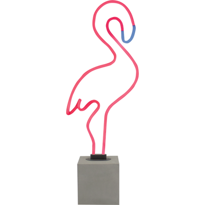 Locomocean Flamingo Neonskilt L160 x H90 x W450 mm pink glass Locomocean Flamingo Neonskilt L160 x H90 x W450 mm pink glass