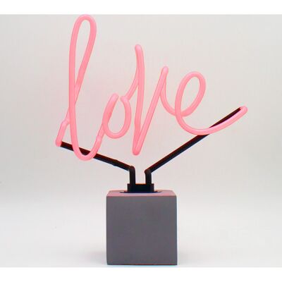 Locomocean Love Neonskilt 270x90x340 mm pink glass Locomocean Love Neonskilt 270x90x340 mm pink glass