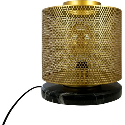 Dyberg Larsen Nantes Bordlampe 30cm x 35cm gold metal, marble Dyberg Larsen Nantes Bordlampe 30cm x 35cm gold metal, marble