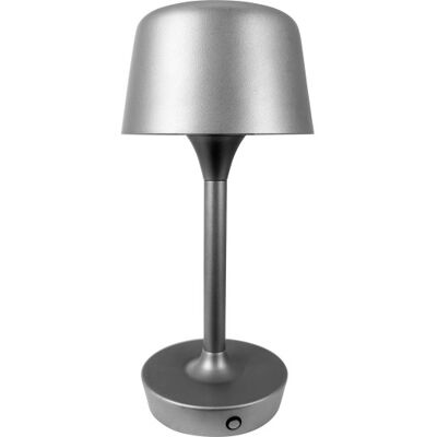 Dyberg Larsen Flow Genopladelig Bordlampe, Grå 25.5 x 12 x 12 cm grey metal Dyberg Larsen Flow Genopladelig Bordlampe, Grå 25.5 x 12 x 12 cm grey metal