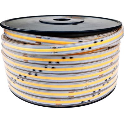 All-Light Led Strip 230v Cob 50m 12w 3000k Ra90 1140lm Ip66 166,5mm Kl Dim Silikone All-Light Led Strip 230v Cob 50m 12w 3000k Ra90 1140lm Ip66 166,5mm Kl Dim Silikone