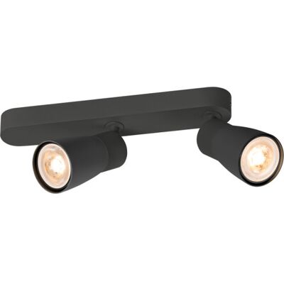 SLV Puri Cw Væg- Og Loftlampe Sort/sort Gu10 6w Ip20 Sort SLV Puri Cw Væg- Og Loftlampe Sort/sort Gu10 6w Ip20 Sort