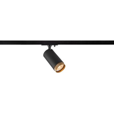 SLV SLV 1008449 GRIP! L, En-fase cylindrisk spotlight, GU10, maks 6W, sort/guld SLV SLV 1008449 GRIP! L, En-fase cylindrisk spotlight, GU10, maks 6W, sort/guld