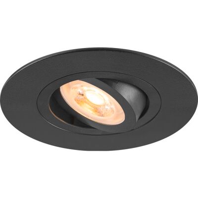 SLV New Tria 75 Xl Downlight Sort Gu10 Maks 10w Rund Ip20 Sort SLV New Tria 75 Xl Downlight Sort Gu10 Maks 10w Rund Ip20 Sort