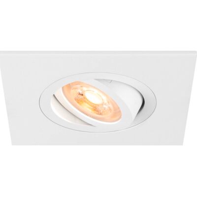 SLV New Tria 75 Xl Downlight Hvid Gu10 Maks 10w Firkantet Ip20 Hvid SLV New Tria 75 Xl Downlight Hvid Gu10 Maks 10w Firkantet Ip20 Hvid