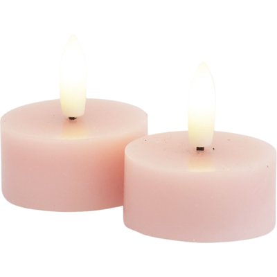 Sirius Sille Led Fyrfadslys, Batteri, Lyserød 4.5 cm x 2.2 cm Light Pink Paraffin Wax Sirius Sille Led Fyrfadslys, Batteri, Lyserød 4.5 cm x 2.2 cm Light Pink Paraffin Wax
