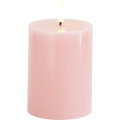 Sirius Sille Led Bloklys, Batteri, Lyserød 7.5 x 10 cm light pink paraffin wax Sirius Sille Led Bloklys, Batteri, Lyserød 7.5 x 10 cm light pink paraffin wax