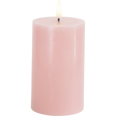 Sirius Sille Led Bloklys, Batteri, Lyserød Ø7.5 x H12.5 cm pink stearin Sirius Sille Led Bloklys, Batteri, Lyserød Ø7.5 x H12.5 cm pink stearin
