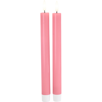 Sirius Sille Led Kronelys, Batteri, Rosa 2 cm x 25 cm light pink stearin Sirius Sille Led Kronelys, Batteri, Rosa 2 cm x 25 cm light pink stearin