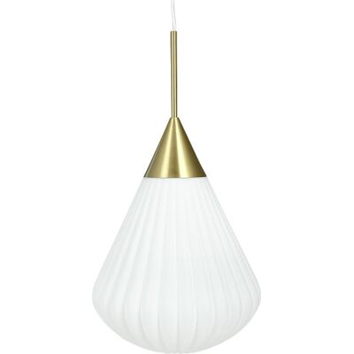 Dyberg Larsen Ballon Pendel, Ø33 Cm 33 cm opal/brass glass/metal Dyberg Larsen Ballon Pendel, Ø33 Cm 33 cm opal/brass glass/metal