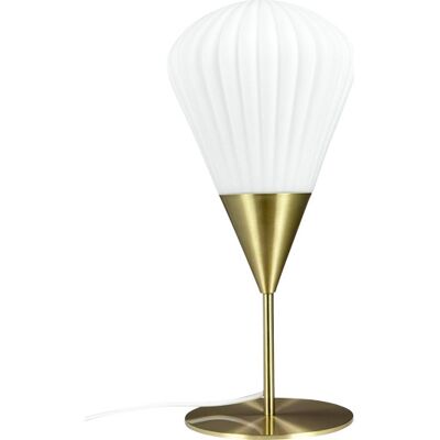 Dyberg Larsen Ballon Bordlampe 455 mm opal; gold glass; metal Dyberg Larsen Ballon Bordlampe 455 mm opal; gold glass; metal