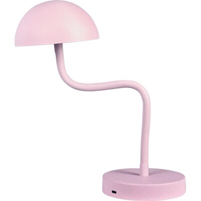 Dyberg Larsen Fonzy Genopladelig Bordlampe, Lyserød 12 cm x 38 cm x 12 cm pink metal Dyberg Larsen Fonzy Genopladelig Bordlampe, Lyserød 12 cm x 38 cm x 12 cm pink metal
