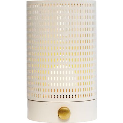 Mesh Bordlampe Hvid/Brass - Moderne design Mesh Bordlampe Hvid/Brass - Moderne design