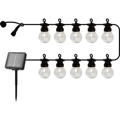 Sirius Lucas Solcelle Lyskæde, Startsæt, Klare Pærer 3 m clear/black plastic Sirius Lucas Solcelle Lyskæde, Startsæt, Klare Pærer 3 m clear/black plastic
