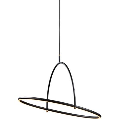 Halo Design Tilt 1-2-3 Pendel, Ø60 Cm Diameter 60 cm, Height 52 cm, Cable 300 cm matte black metal Halo Design Tilt 1-2-3 Pendel, Ø60 Cm Diameter 60 cm, Height 52 cm, Cable 300 cm matte black metal