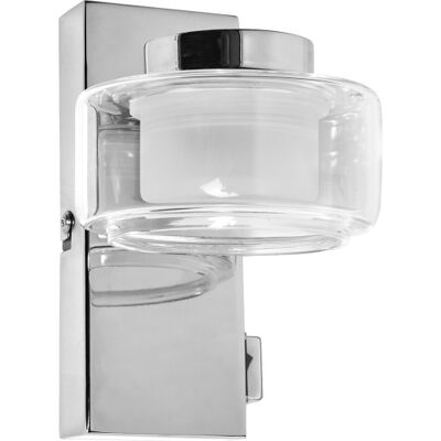 Osram Orbis Flame Væglampe, 3000-4000k, Krom 100x130x150 mm chrome metal, glass, polycarbonate Osram Orbis Flame Væglampe, 3000-4000k, Krom 100x130x150 mm chrome metal, glass, polycarbonate
