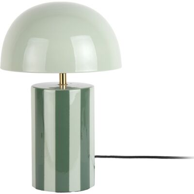 Leitmotiv Rayado Bordlampe, Stribet Grøn Diameter 250 mm, Height 340 mm, Length 250 mm Black Metal/Glossy finish Leitmotiv Rayado Bordlampe, Stribet Grøn Diameter 250 mm, Height 340 mm, Length 250 mm Black Metal/Glossy finish