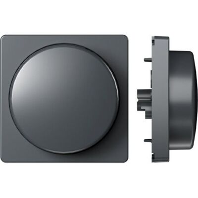 Hilux Front Til Zigbee Dreje Lysdæmper, Koksgrå 50x50x15 mm dark grey Hilux Front Til Zigbee Dreje Lysdæmper, Koksgrå 50x50x15 mm dark grey