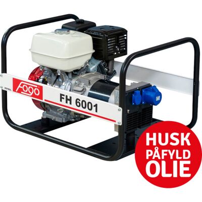 Fogo Fh6001 Generator 230 V, 6,2 Kva/6,2 Kw, Honda Fogo Fh6001 Generator 230 V, 6,2 Kva/6,2 Kw, Honda